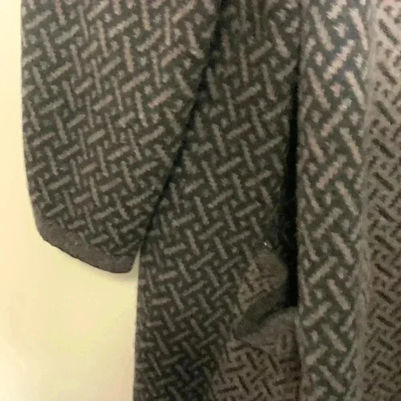 Chiaramente Sweater Heavy Thick Brown Black 70% Wool High Collar 3/4 Sleeves - Picture 4 of 9